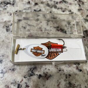 Harley-Davidson Red and White Fishing Lure